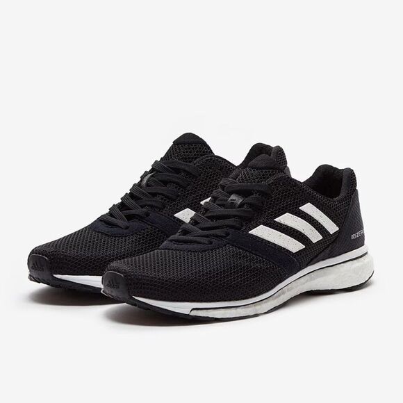 NEW in BOX Adidas Adizero Adios 4 Womens 12 US 11 US Mens 10.5 UK Black White main image 9